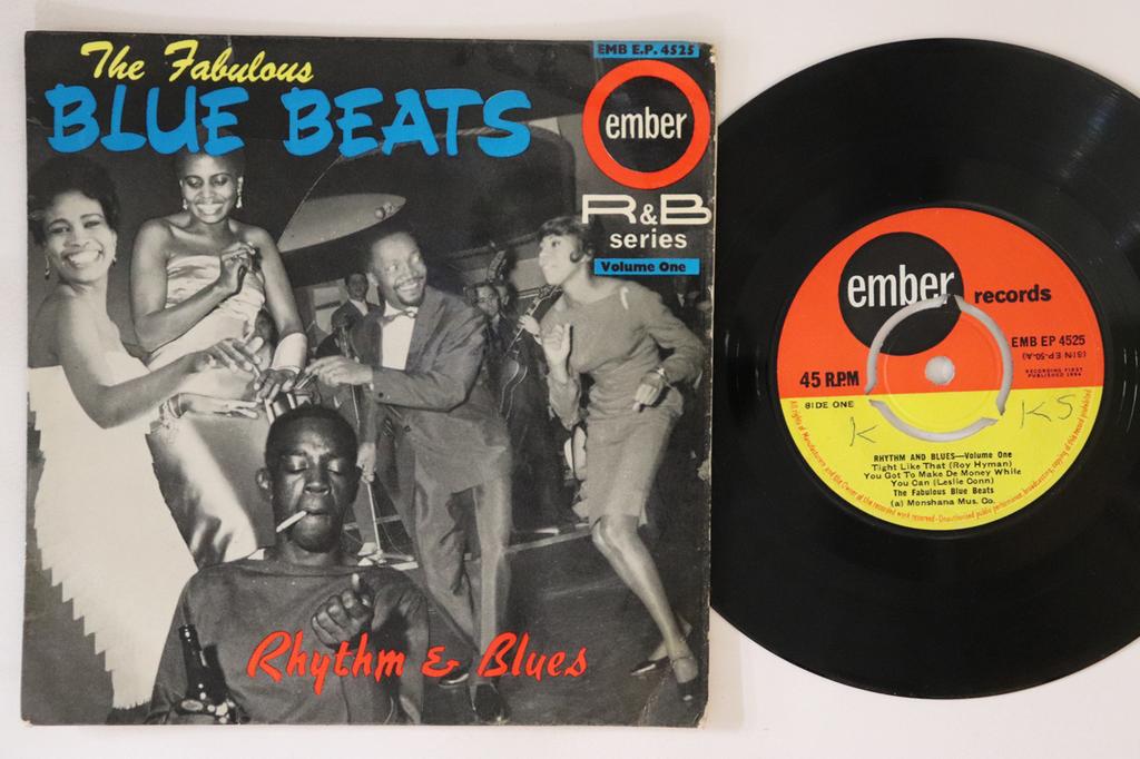7inch Record FABULOUS BLUE BEATS - Rhythm And Blues Volume 1 EMBEP4525 EMBER 1964 UK Reggae, Ska & Dub Used