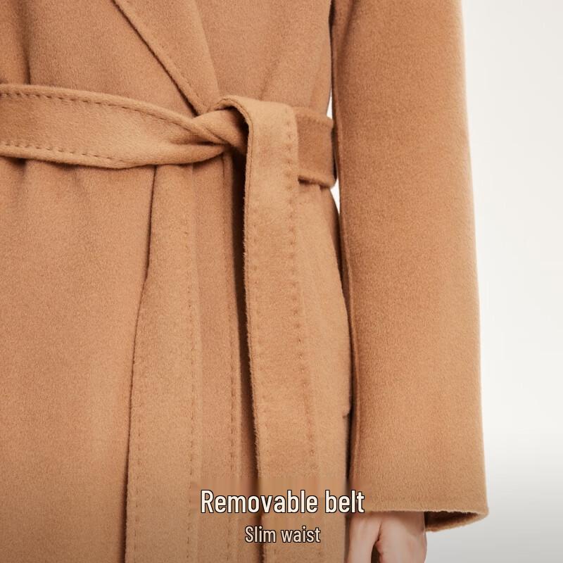 Veromoda 2024 AW Pure Wool Double-Faced Belted Coat