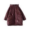Weiße Entendaunenjacke große Größe Winter neue Mode lässig Retro locker verdickt mit Kapuze warme Jacke
