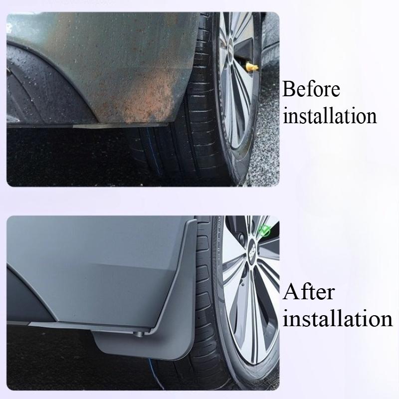 For Geely Galaxy A7 Fender Special Four-wheel Fender Skin To Block Fine Sand and Throw Mud Exterior Modification Accessories