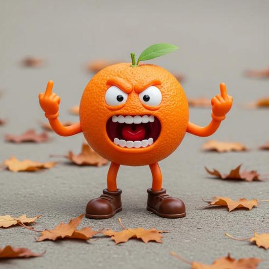 Zła Figurka Owocowa Środkowy Palec Ozdoba Owocowa Biurko Seria Owocowa Statua Warzywna do Dekoracji Biurka w Biurze Uwalnianie od Stresu