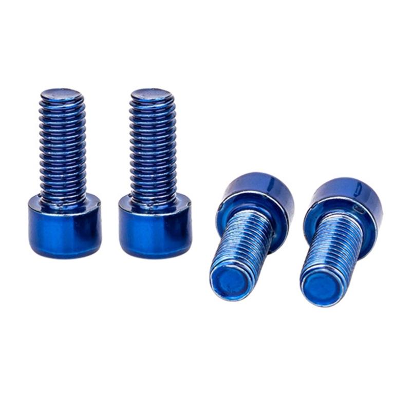 4Pcs 5x12mm Bike Water Bottle Cage Bolts Hexagons Socket Head Bolts Stainless Steels Screws Mountain Bike Accessories