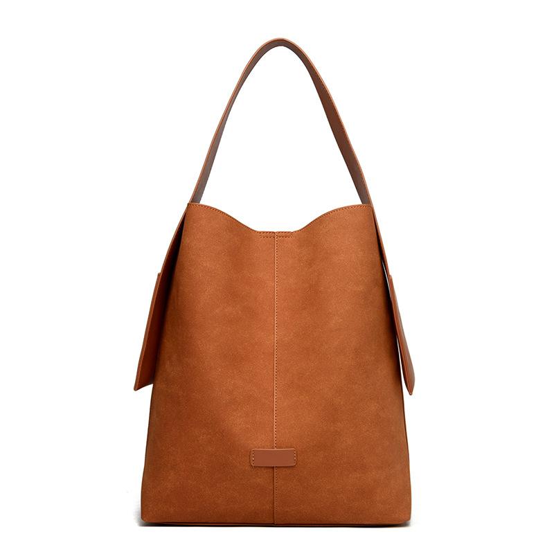 

Мягкая кожаная сумка-ведро большой вместимости женская сумка-тоут сумка через плечо для поездок на работу