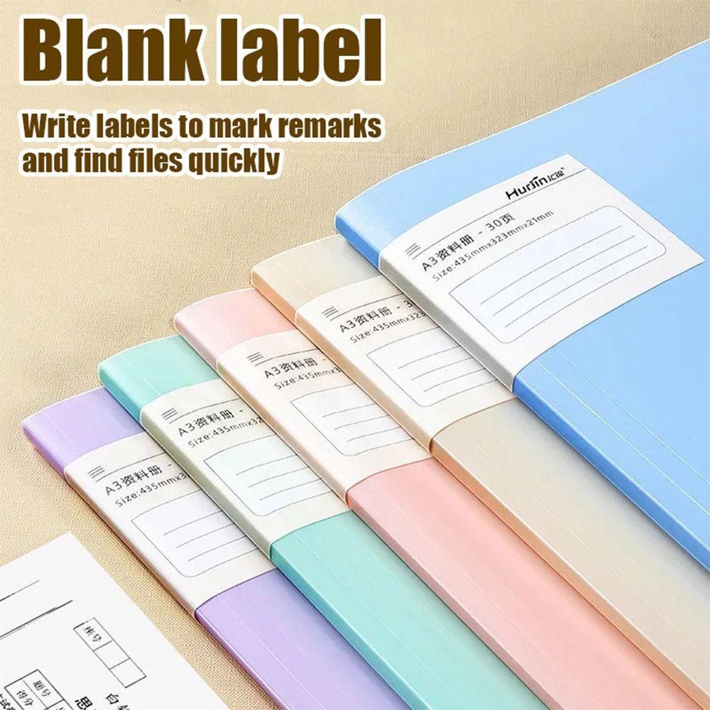 Large Capacity Test Paper Storage Booklet Waterproof Document Bag A3 File Folder  Student