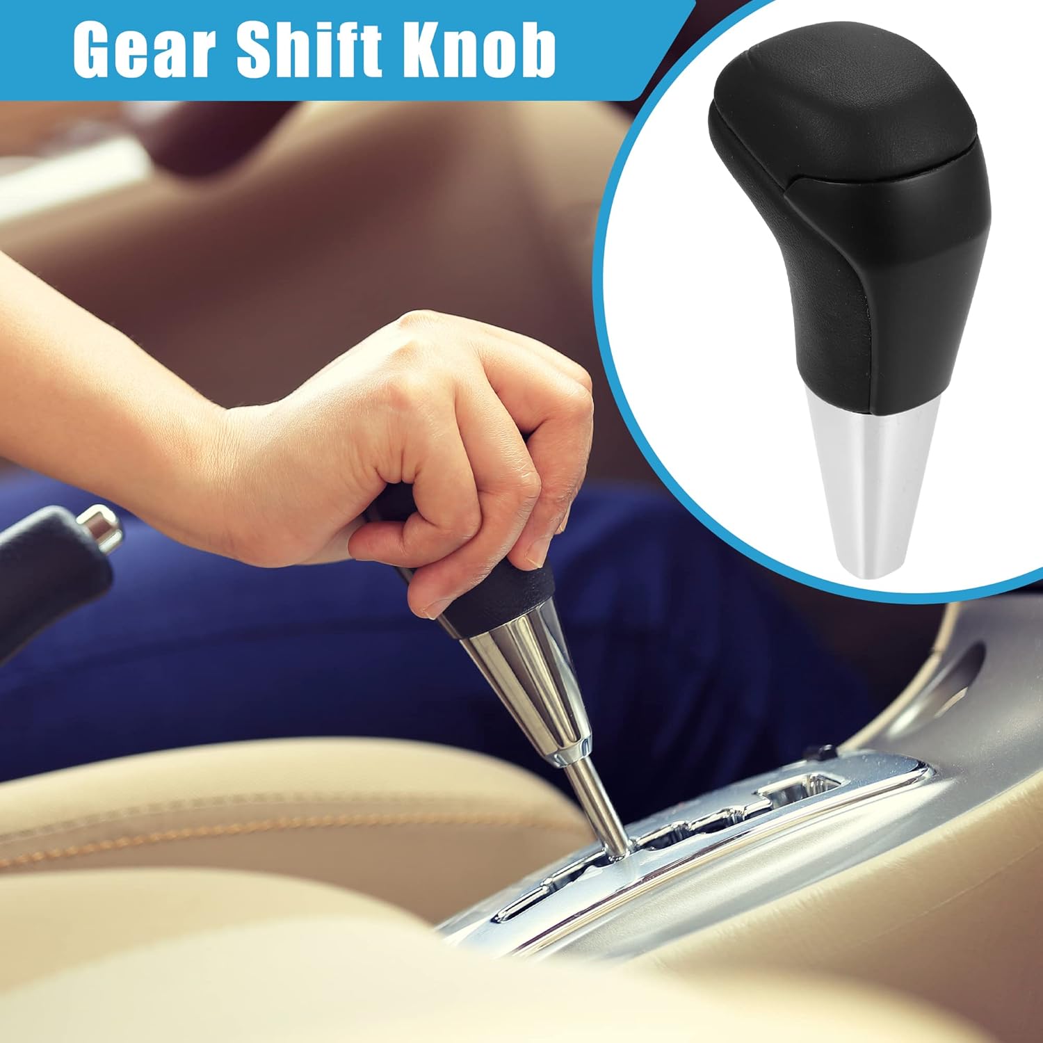 

Automatic Transmission Gear Shift Knob for Toyota 4Runner 2003-2021 for Toyota Avalon 2007-2017 Black Wood Pattern