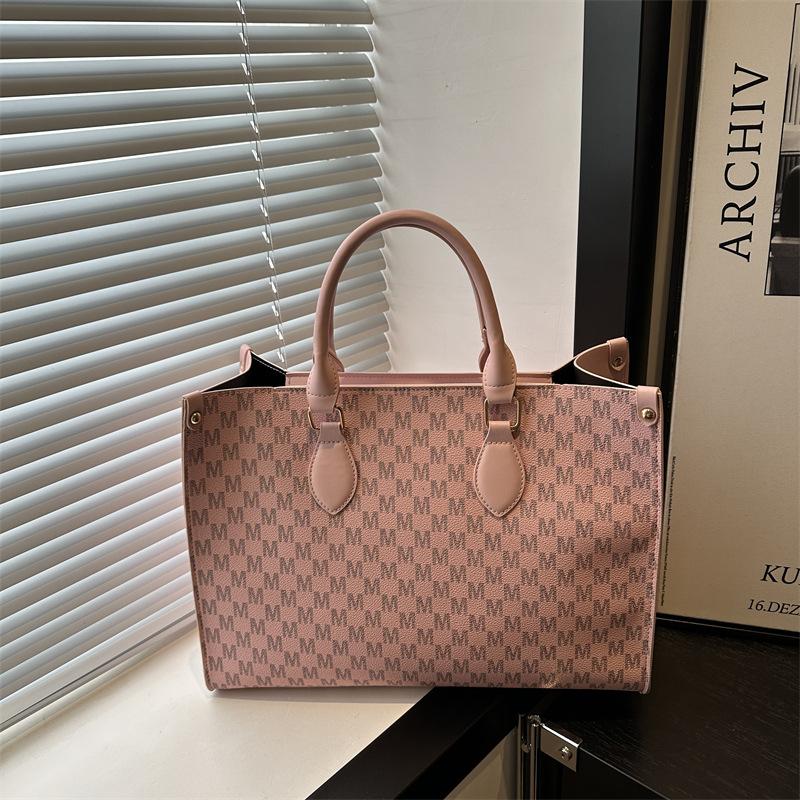 Retro Printing New Fashion Simple Large Capacity Tote Bag Trendy Hand Carry Commuter Women Tote Bag