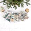 24pcs/set Wooden Christmas Tree Ornaments Snowflakes Stars Elk DIY Christmas Hanging Pendant