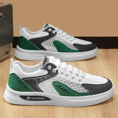 Spring Mesh Breathable Thin Mesh Shoes Casual Board Shoes Sports Lightweight Hollow Large Mesh Shoes