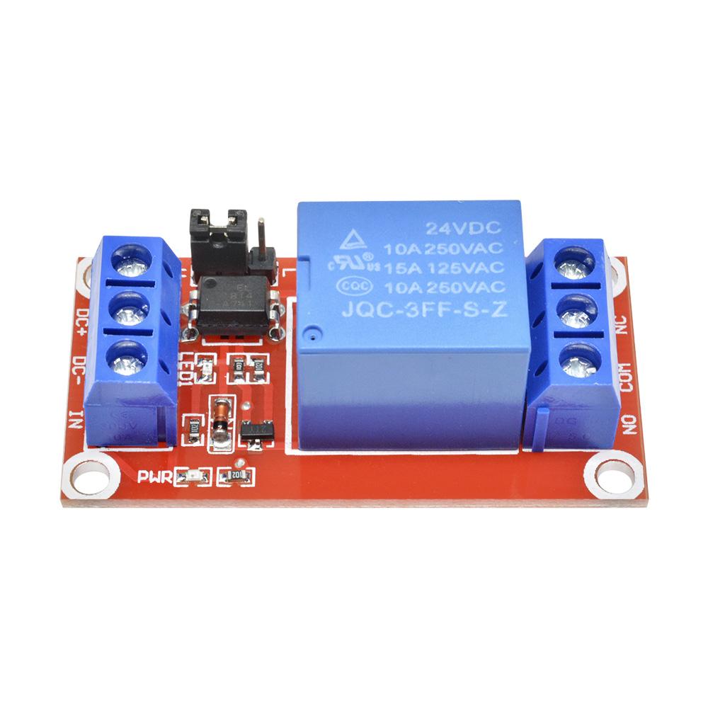 1-Kanal-Relaismodul mit Optokoppler-Unterstützung High- und Low-Level-Trigger Stromversorgungsmodul für Arduino 5V 9V 12V 24V