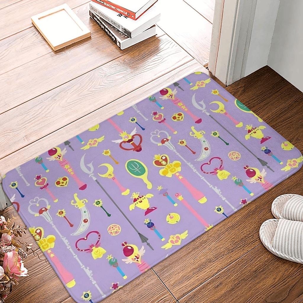 Anime Sailors Moons Doormat Anti-Slip Entrance Bathroom Kitchen Floor Door Mat Garage Rug Carpet Footpad