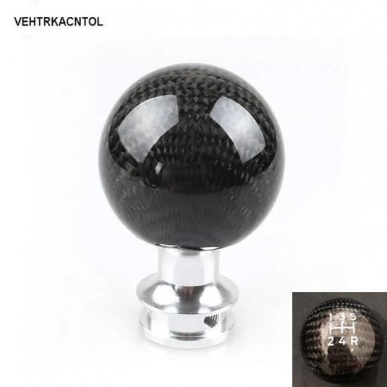 VEHTRKACNTOL Carbon Fiber Alumium 5 Speed  Manual Gear Shift Knob For Ford Focus ST Fiesta ST