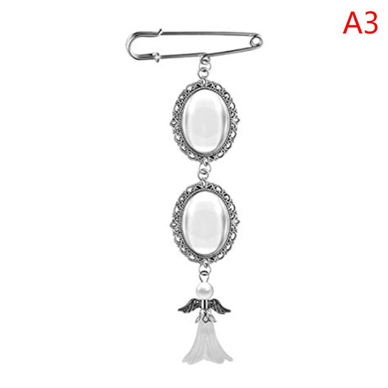 Wedding Bouquet Photo Charm Diy Pin Brooch Making Kit Lacy Frame Charm Oval Picture Frame With Pendant For Holiday Heart