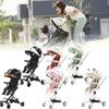 Wheeled Four Collapsible Baby Stroller Lightweight Foldable Seat Convertible