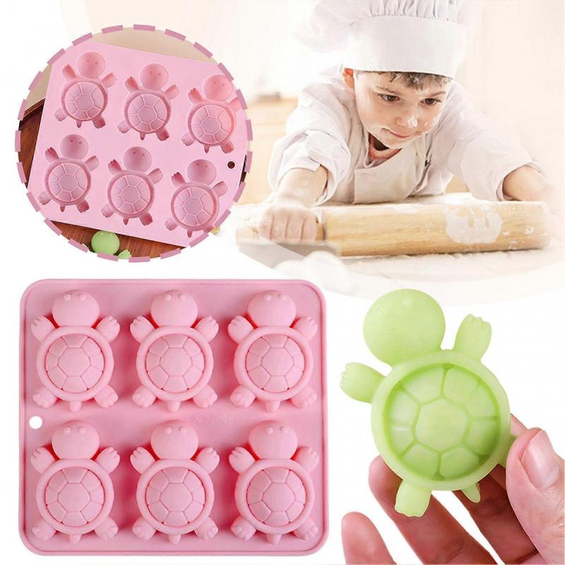 Sea Turtle Shaped Silicone Ice Cubes Molds Multi-Purpose Food Grade Tray for Holiday Present Making