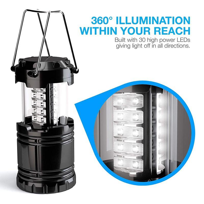 Led Lantern Camping Lantern Collapsbile COB Light with For Emergency IP54 for Hiking Emergencies Hurricanes
