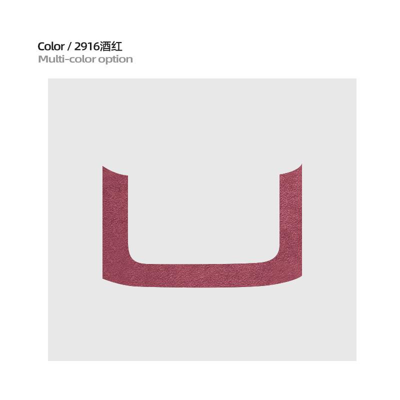 For ZEEKR 001 2024 2025 Car rear armrest decoration modification framework sticker Super Suede car interior accessories