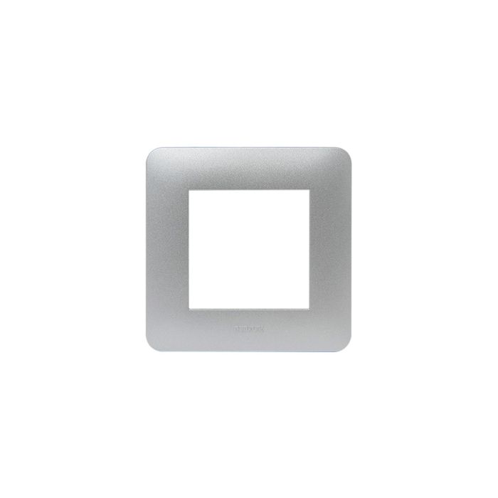 Plaque de finition déco simple - DEBFLEX - CASUAL - Blanc brillant - 84x84 mm - Plastique