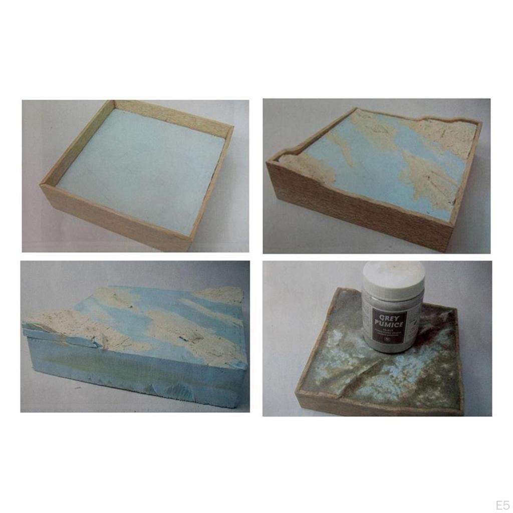 5 Pack Polystyrene Sheet Diorama Base Building Tiles for dollhouse, Crafting, Modeling Projects