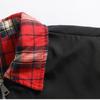 Men's Casual Checkered Lapel Fake Two-piece Jacket, Men's Loose Casual Zipper Jacket