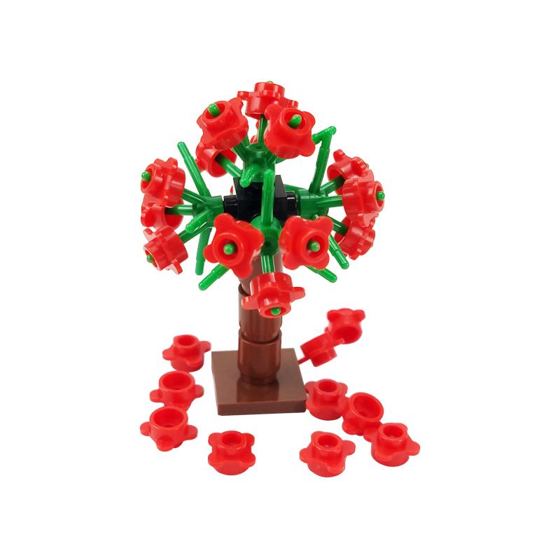 MOC City Crop Pineapple Carrots Mushrooms Pumpkin Corn With Base Vegetable Garden Toys For Kids Knits DIY Cities Compatible Gift