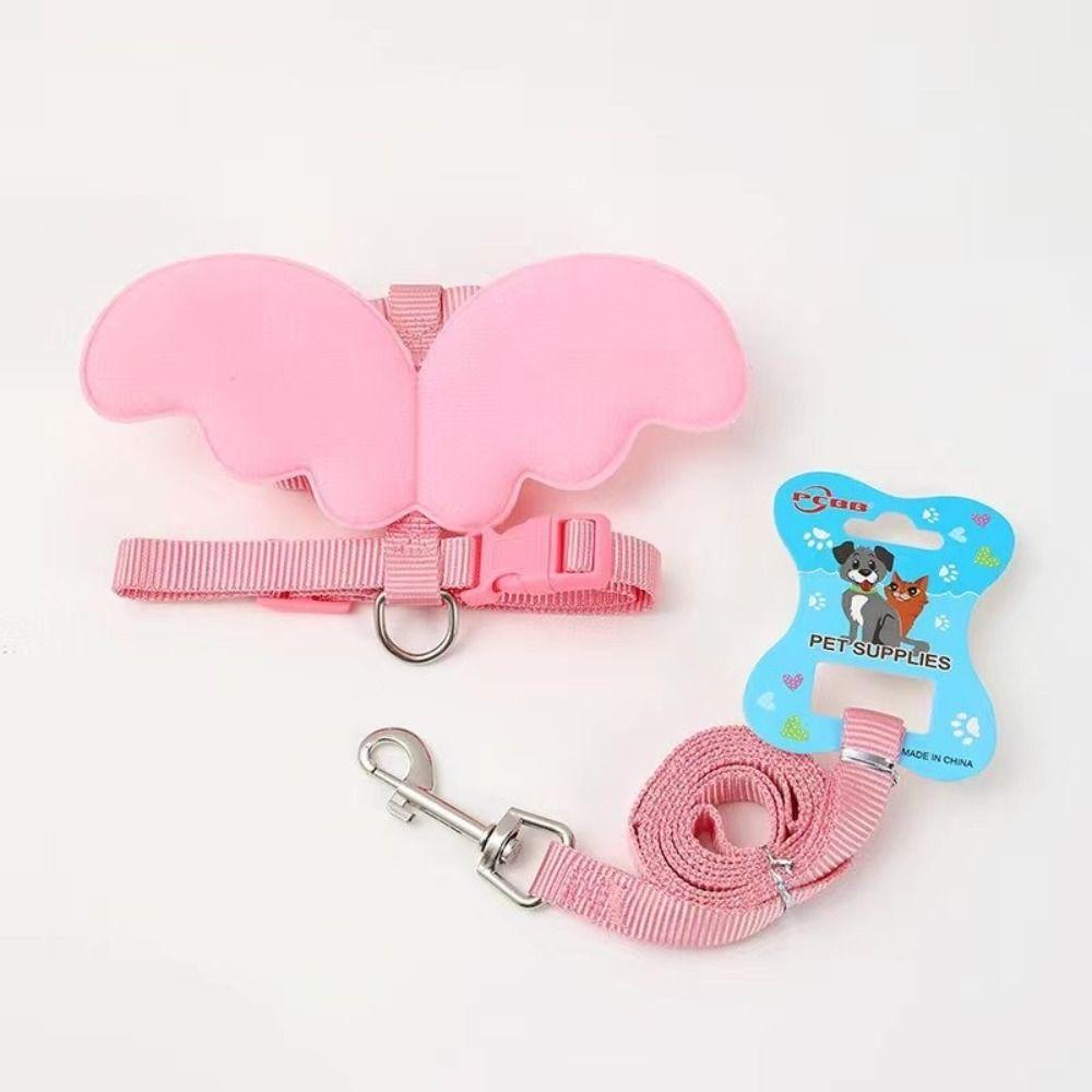 

Polyester Pet Leash Long Pet Training Rope Universal Pet Supplies Outdoor XS рожевий