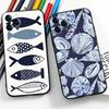 Blue Ocean For IPhone 13,17,11,12,16,14,15,Plus,Pro Max Soft Silicone Black Phone Case