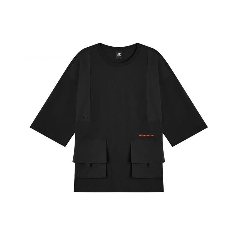 New Balance Lifestyle Cargo Tee Asia Sizing  Black  Men s AMT12382-BK M