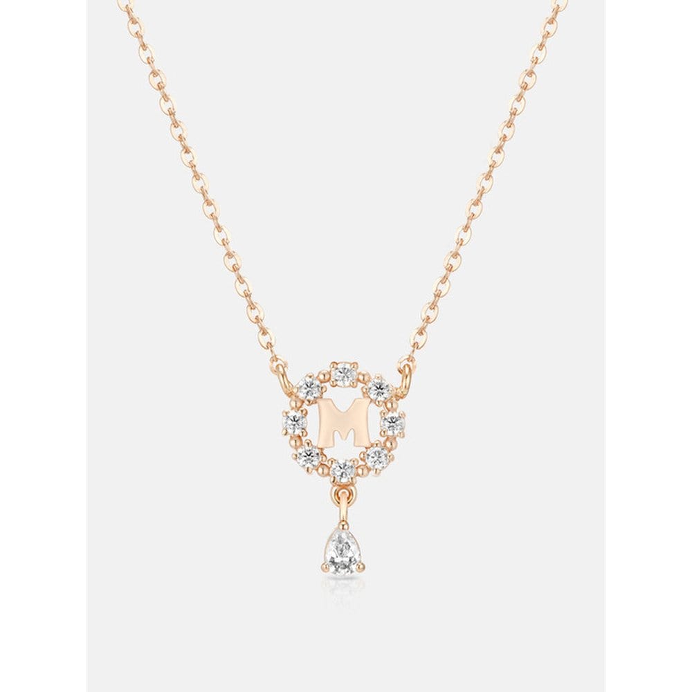 M Basic Sterling Silver Rose Necklace A231Sn9121Rpa 42Cm