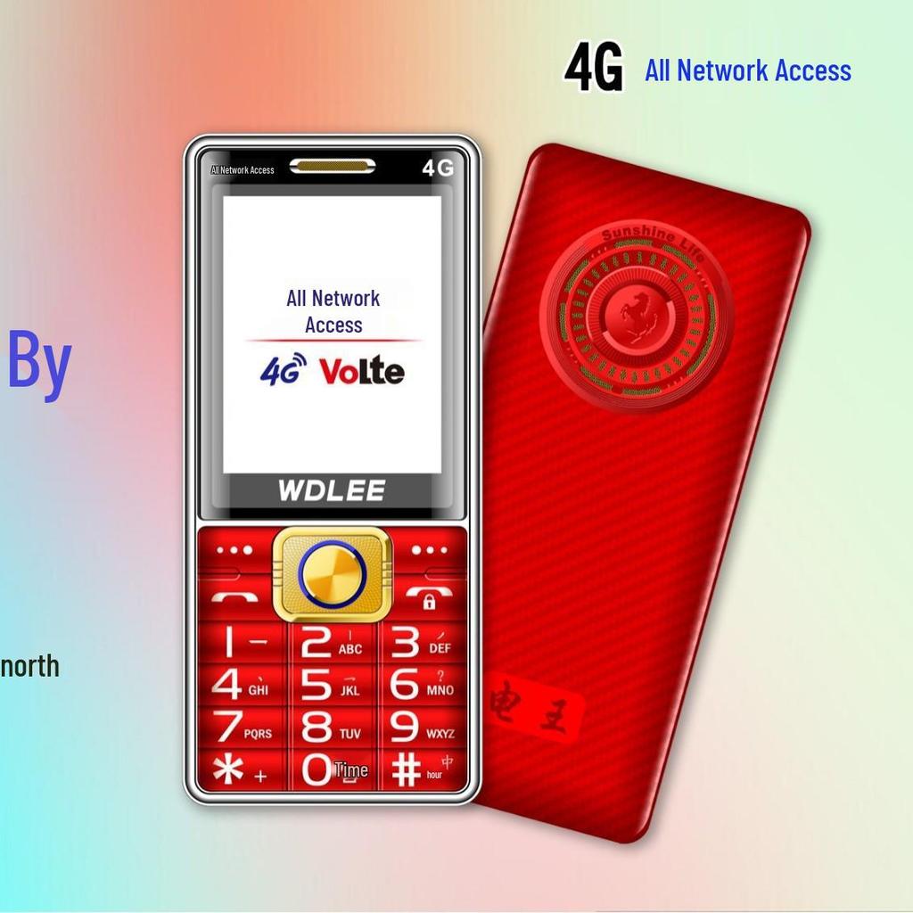 Wandeli N11 4G Senior Phone: Large Font, Loud Sound, Bar Key Design for Elderly