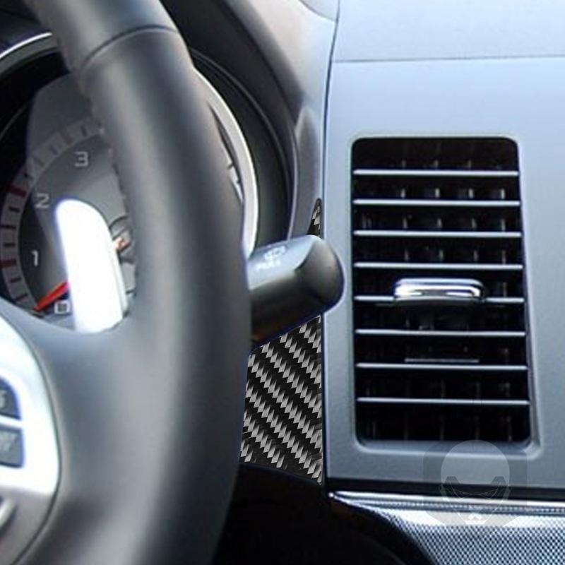 For Mitsubishi Lancer Evolution EVO X 2008-2015 Speedometer Trim Strip Cover Real Carbon Fiber Sticker Car Interior Accessories