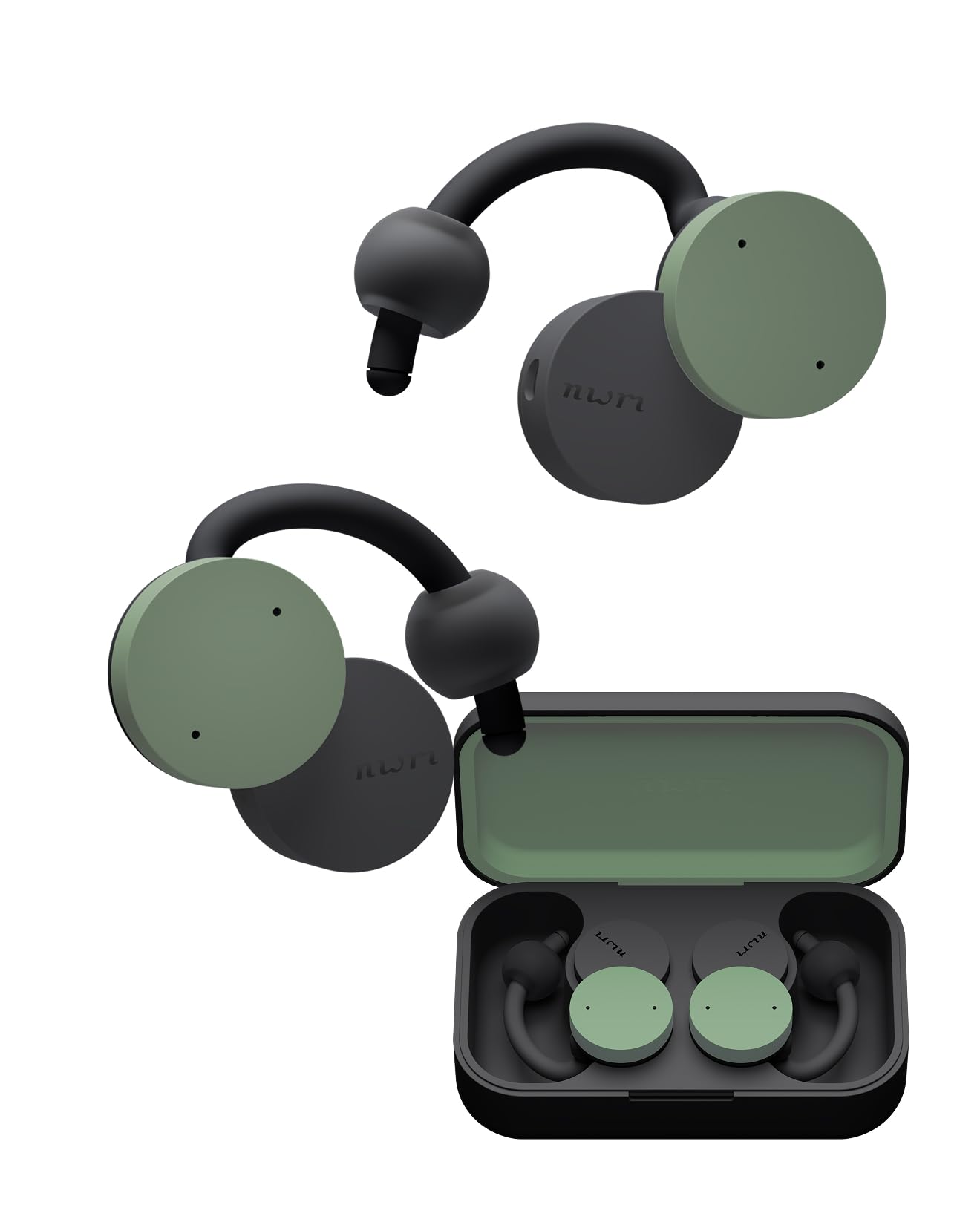 

nwm Гарантія Справді Бездротові Навушники nwm DOTS Bluetooth NTT Мохово-Зелений (noom) [Розширена версія] Навушники відкритого типу, Вкладиші, 5.3, Sonority,