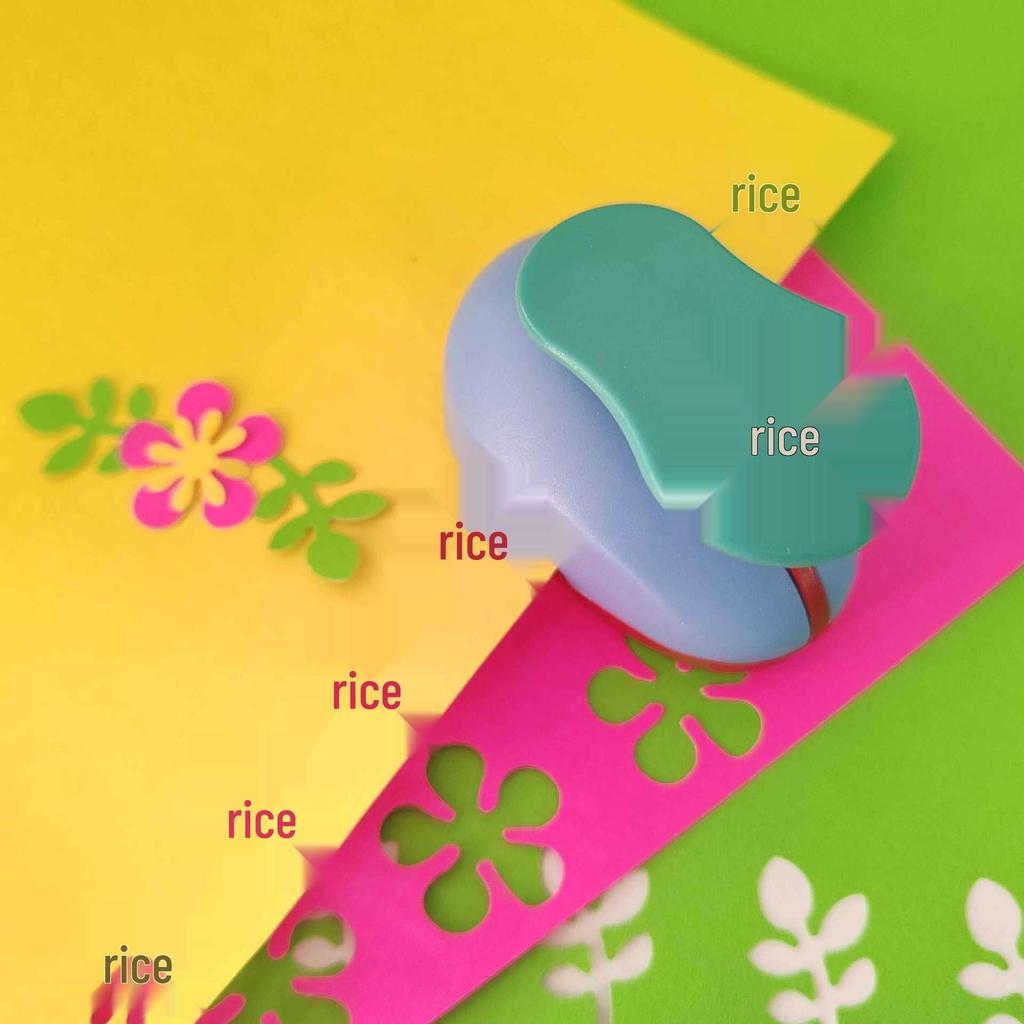 Large Flower Petal Four-Leaf Clover Children's DIY Embosser Machine - Student Journal Punch Tool