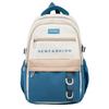 Women Large Capacity Backpack Student Schoolbag Girls Color Block Backpack