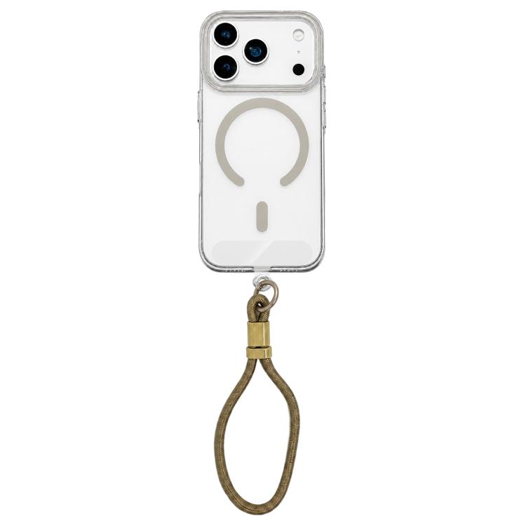 Question Mark Clear PC Magnetic Phone Case with Lanyard