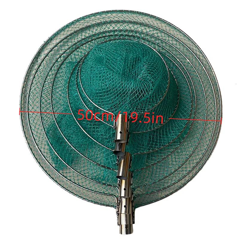 1Pc Fishing Mesh Net Head Fishing Tackle Copying Net Head For Freshwater Saltwater Without Handle