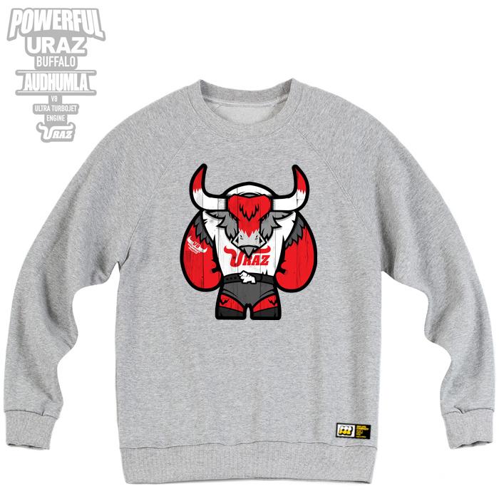 DOLDOL Uraz_Mtm_02 Buffalo Power Uraz Character Long-Sleeve Sweatshirt