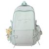 Winter New High-Value Solid Color Lightweight Student Backpack for Girls, Elementary and Middle School Students, Letter Backpack