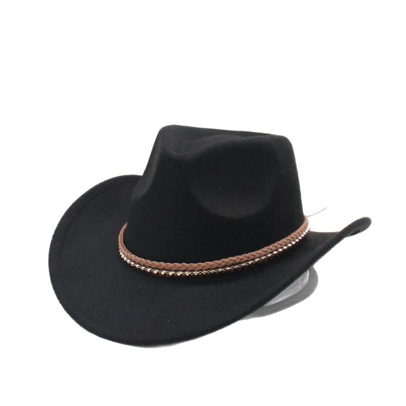 Premium Twist Metal Accessories Hat Cowboy Hat British Style Jazz Hat Men And Women