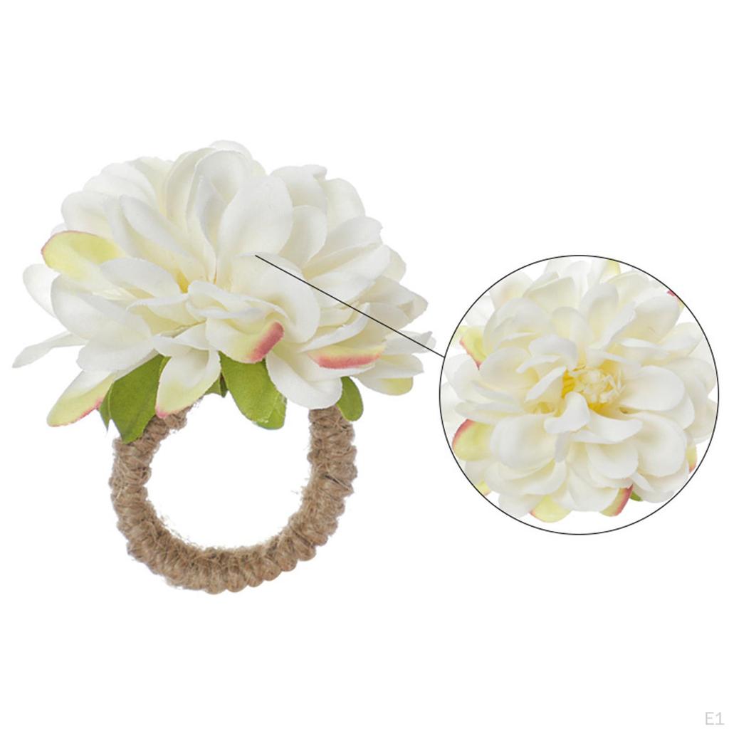 6 Buckle Napkin Rings for Festival Centerpieces Home Kitchen Decor