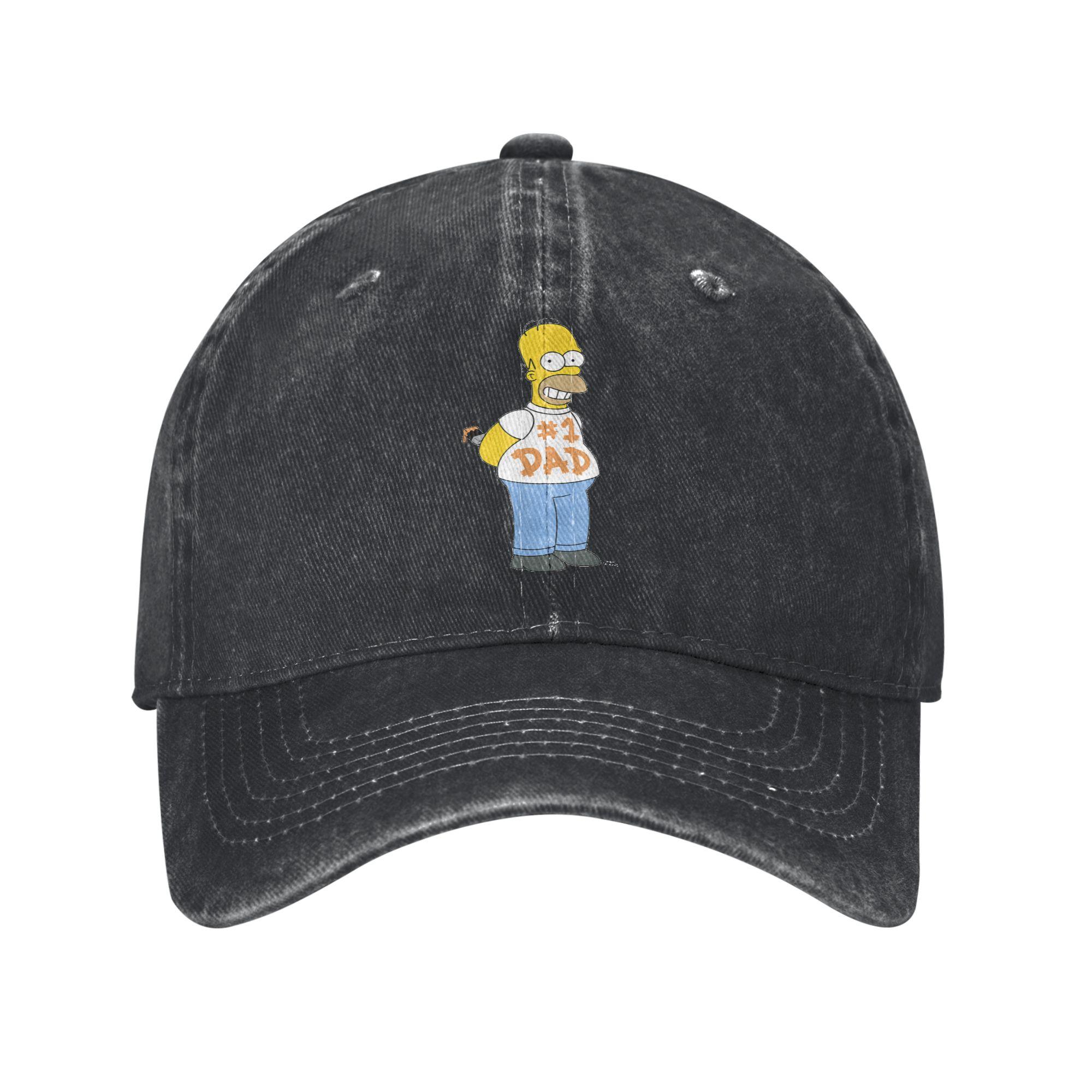 The Ssimpson Number Dad Fathers Day Sun Baseball Cap Yk Funny Unisex Unisex SunProof Print Running Hippie Snapback Cap One Size