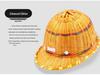 Wanmulin Summer Breathable Bamboo Safety Helmet for Construction and Labor Protection