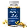 Fischöl Nahrungsergänzungsmittel, Mit Omega-3, EPA, DHA, 120 Weichkapseln pro Flasche