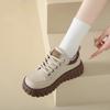 Thick-soled muffin board shoes women's sports versatile height increase niche casual trend cookie shoes