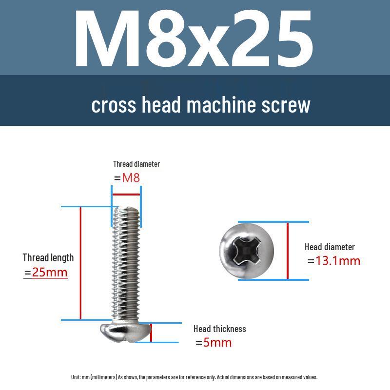 Yigu Direct 304 Edelstahl Kreuzschlitz Senkkopfschrauben M6-M10 Maschinengewinde