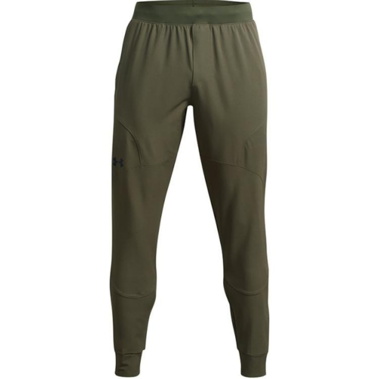 Under Armour Meridian Knitted Sweatpants Women's Green Moderate Cuffed Pants Unisex 1379884-390