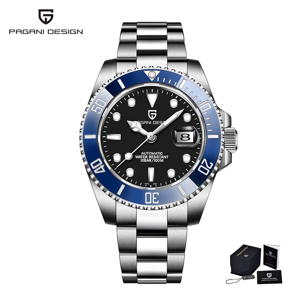 Pagani Design's New Men's Automatic Mechanical Watch Miyota 8215 Sapphire Crystal 40Mm Stainless Steel Waterproof Business Watch