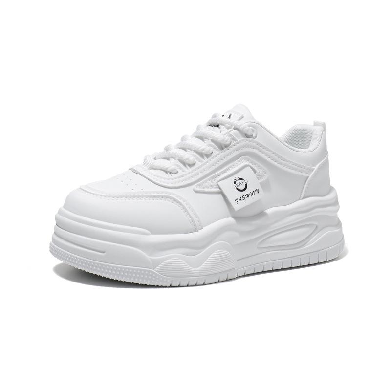 High Top White Shoes Women's Autumn and Winter Ins Fashionable Shoes for Students All-Match Casual Platform Sneakers
