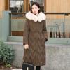 Women's Long Big Fur Collar Down Cotton Cotton Coat