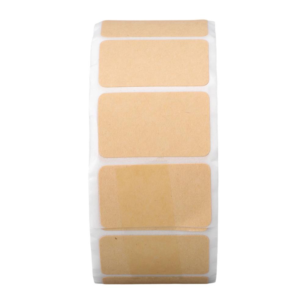 5Pcs Roll Packaging Target Pasters Writable Surface Blank Stickers Square Labels  Mason Jars