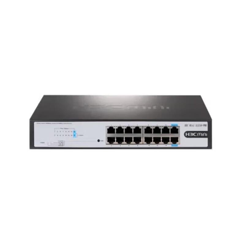 H3C Mini S1216-PWR 16-Port Gigabit PoE Unmanaged Network Switch
